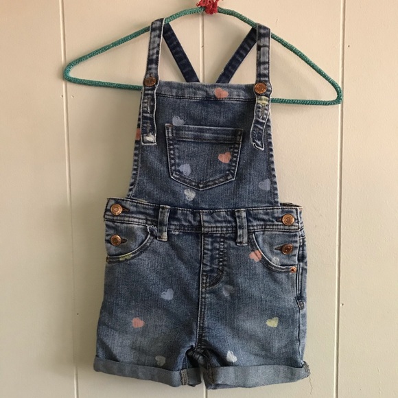 Cat & Jack Other - Cat and jack hearts overalls shorts
